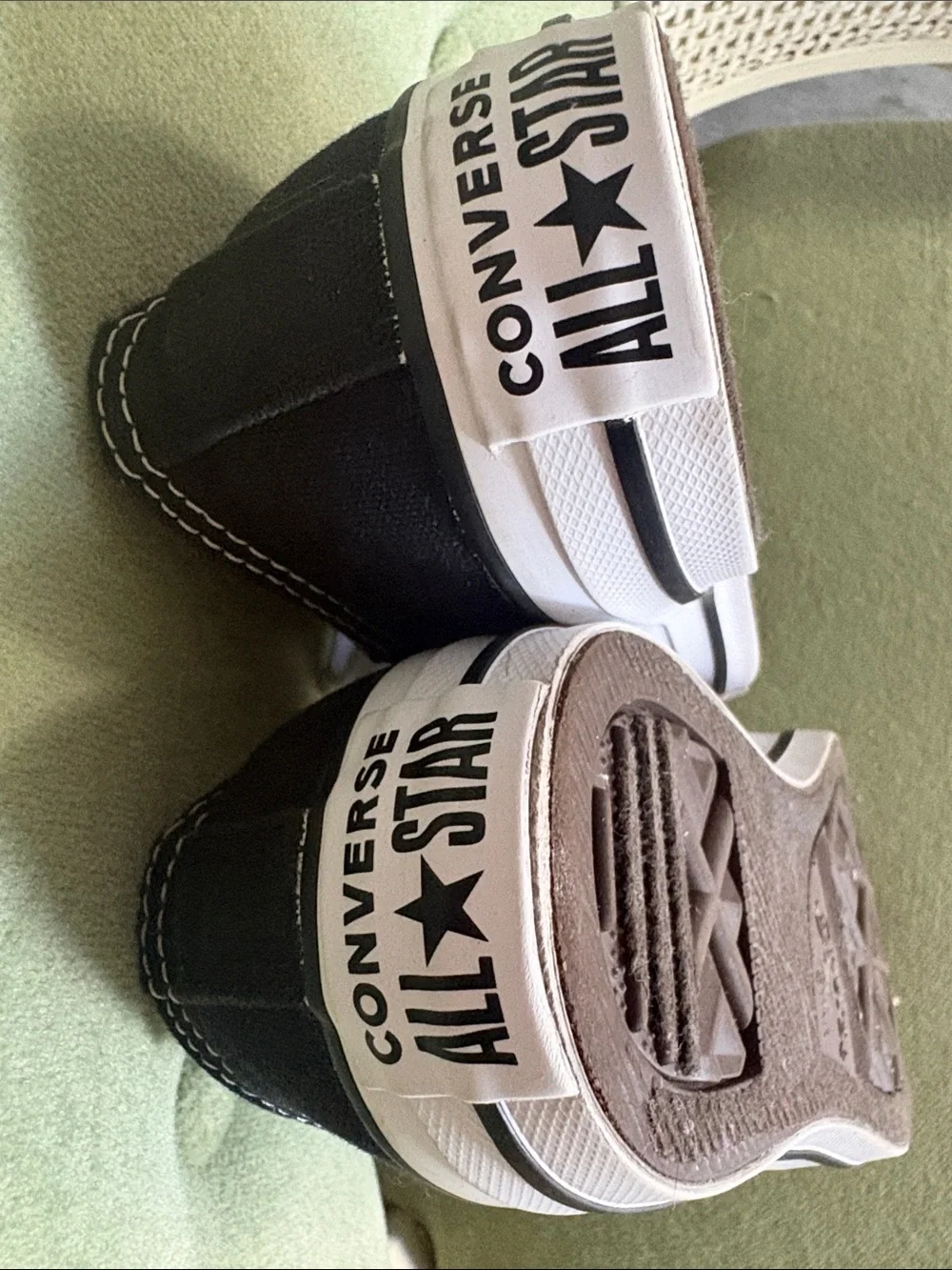 Converse Low Top Sneakers - Black & White. Size 5.5